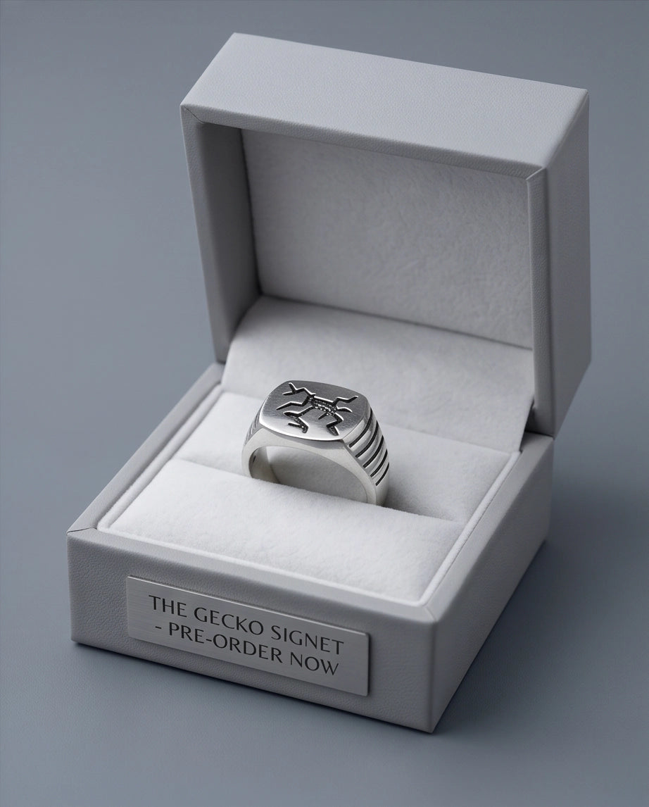Tribal Glyph Signet Ring