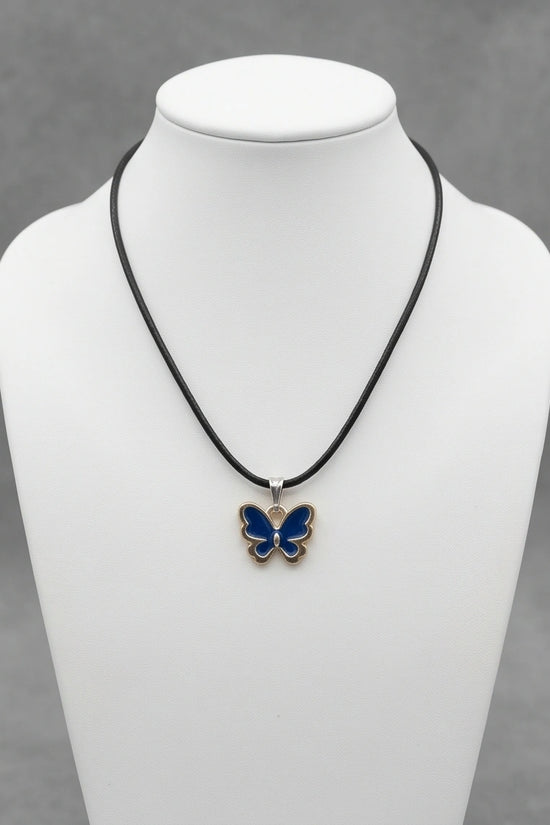 Midnight Blue Butterfly Pendant