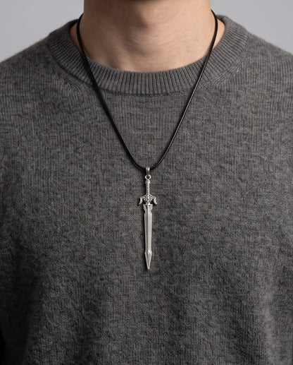 Silver Mythic Broadsword Pendant