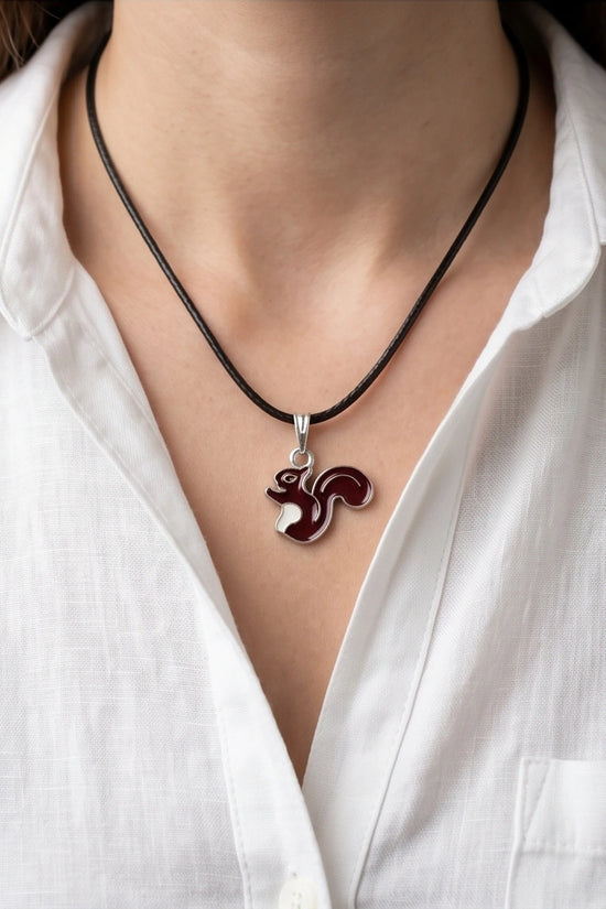 The Walnut Squirrel Pendant