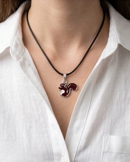 The Walnut Squirrel Pendant