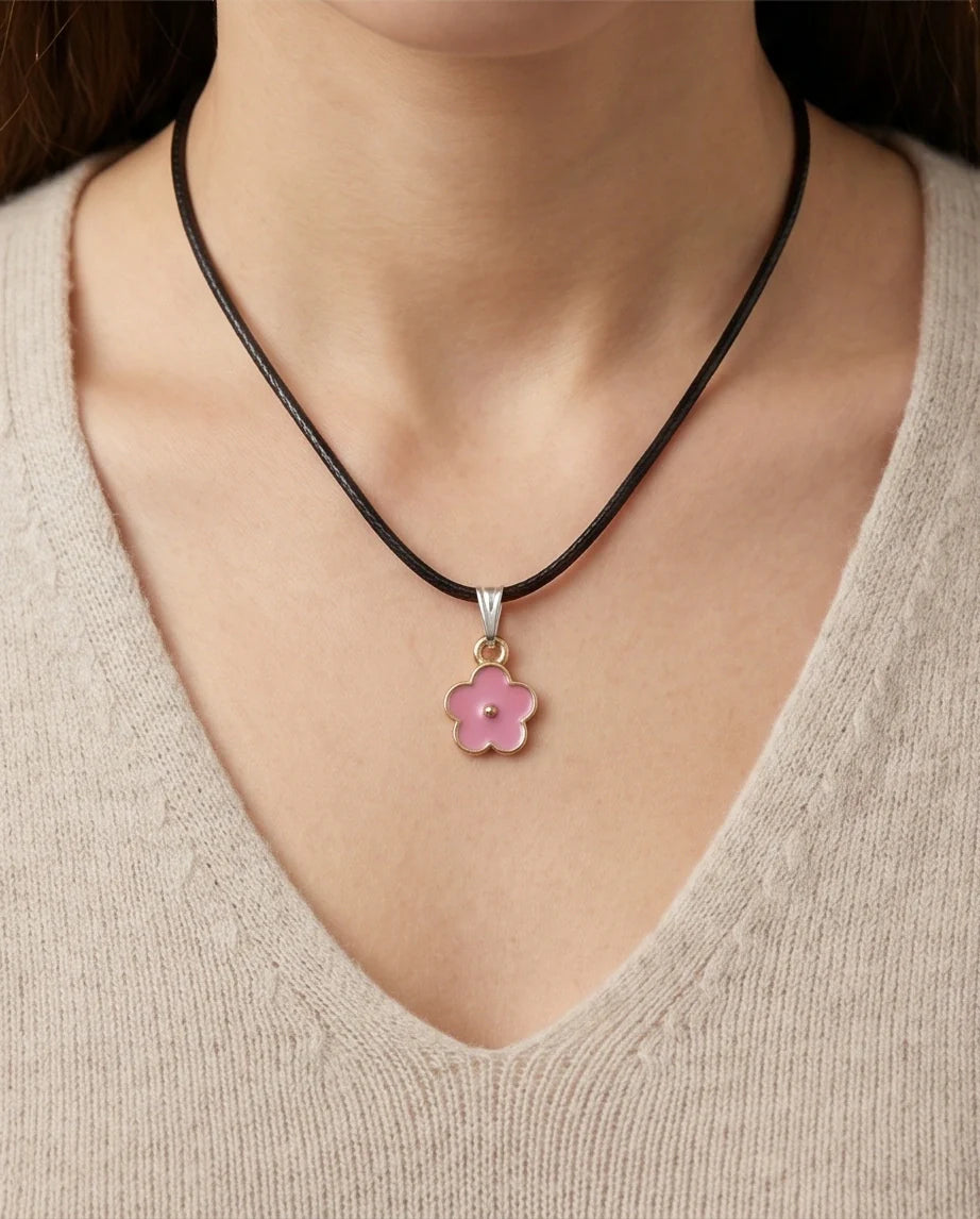 Soft Pink Blossom Pendant