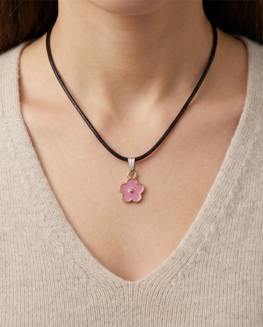Soft Pink Blossom Pendant