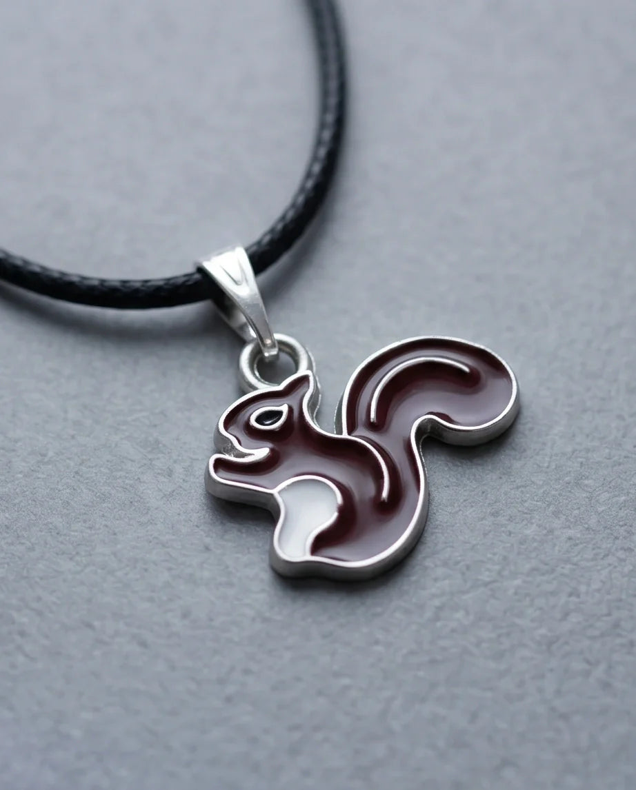 The Walnut Squirrel Pendant