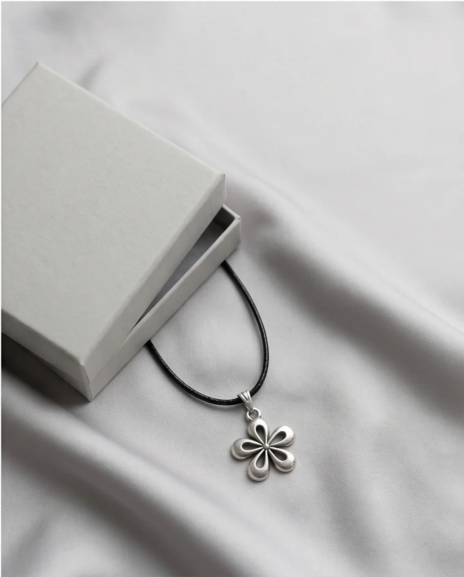 The Sakura Blossom Silver Pendant