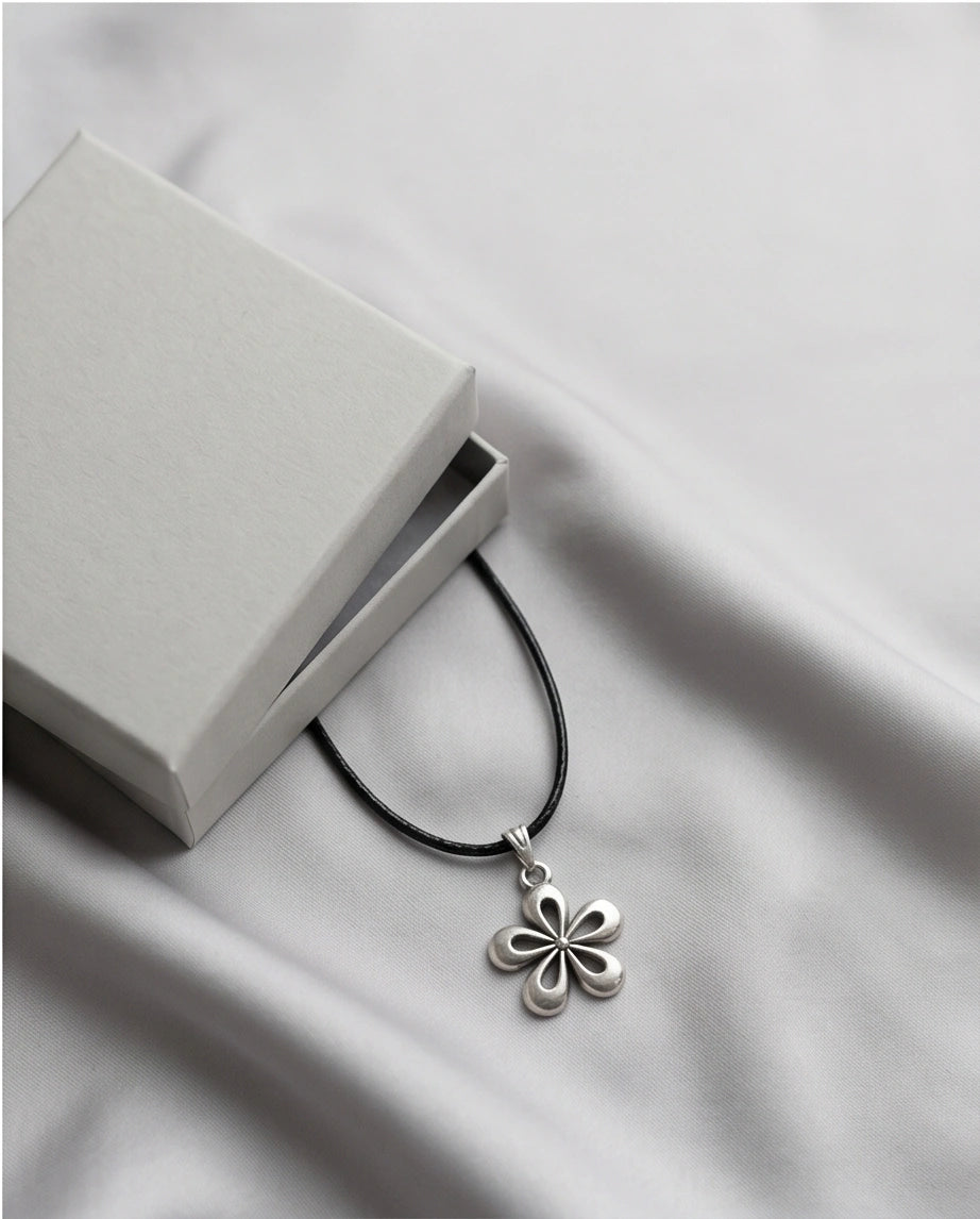 The Sakura Blossom Silver Pendant