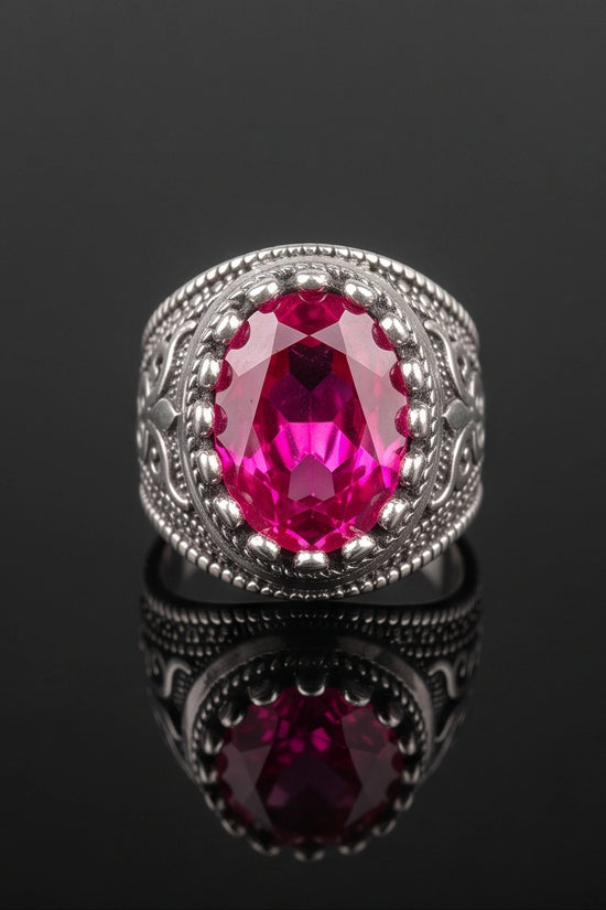 Imperial Magenta Royalty Signet Ring