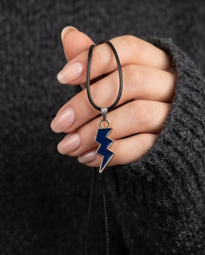 Midnight Lightning Bolt Pendant