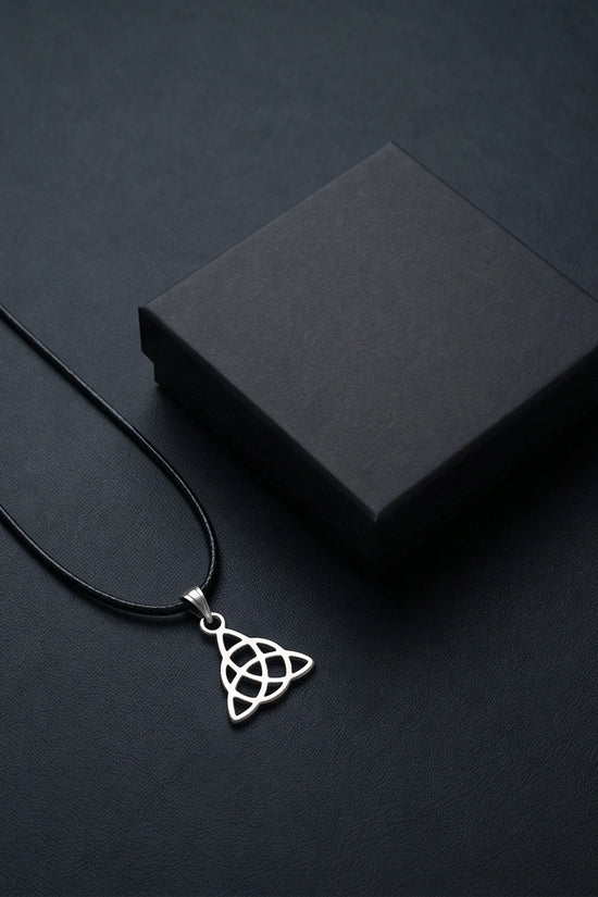Silver Celtic Triquetra Knot Necklace