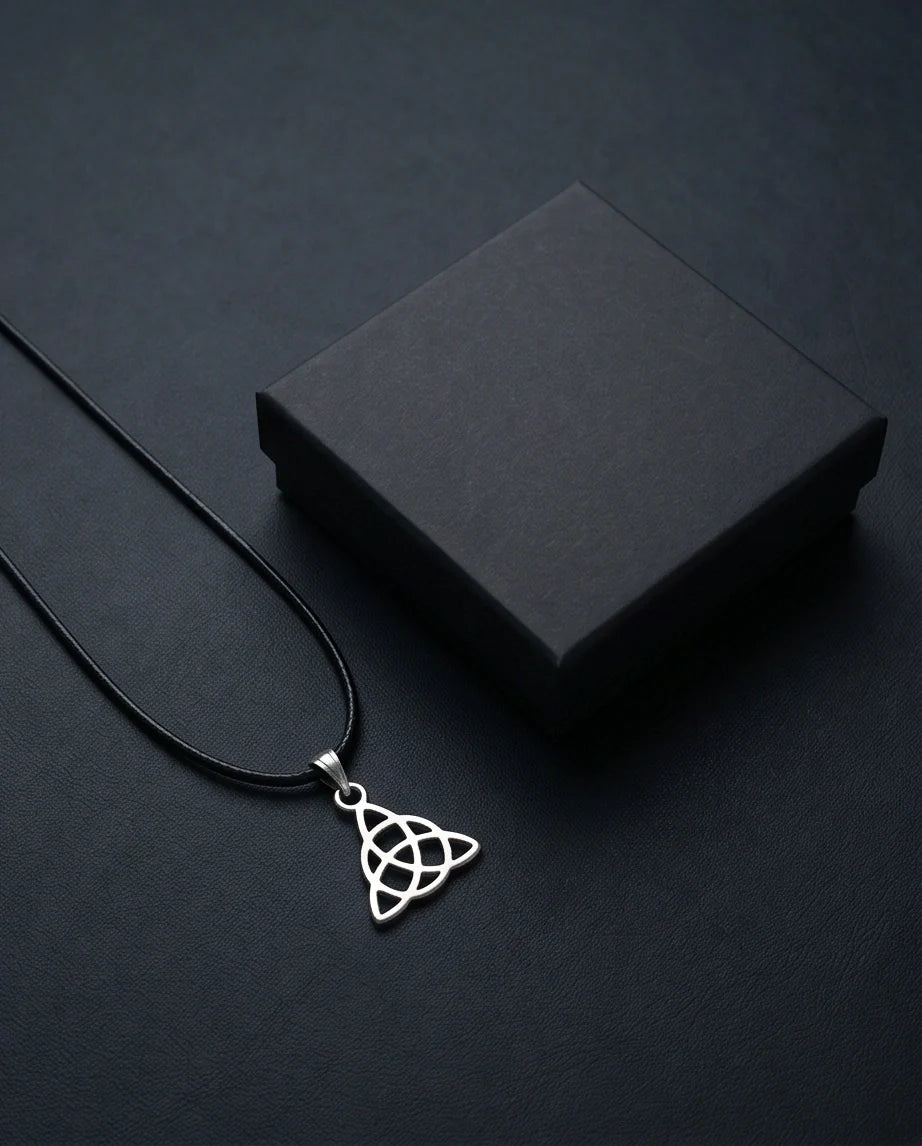 Silver Celtic Triquetra Knot Necklace