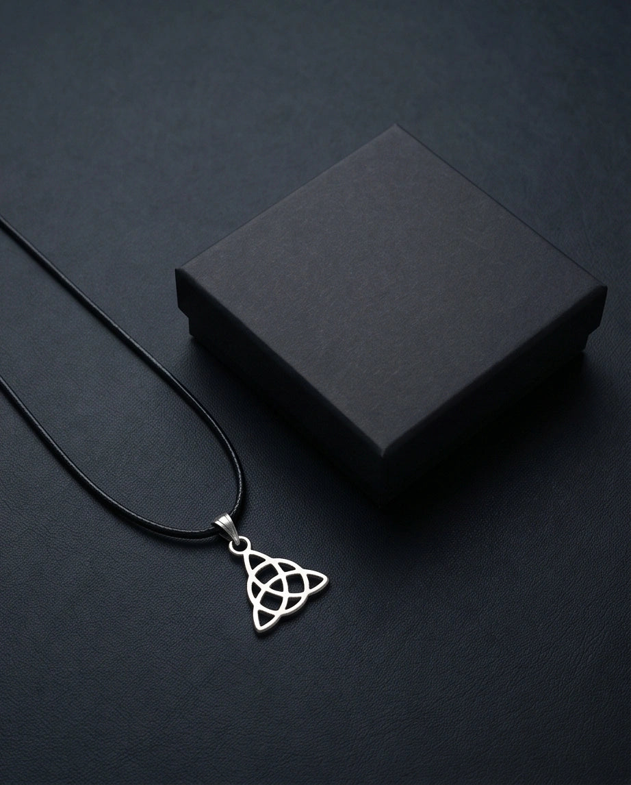 Silver Celtic Triquetra Knot Necklace