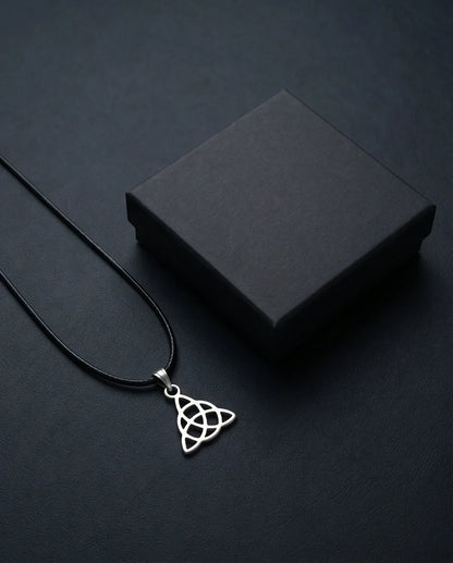 Silver Celtic Triquetra Knot Necklace