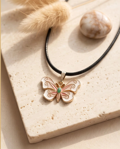 Enchanted Butterfly Gemstone Pendant
