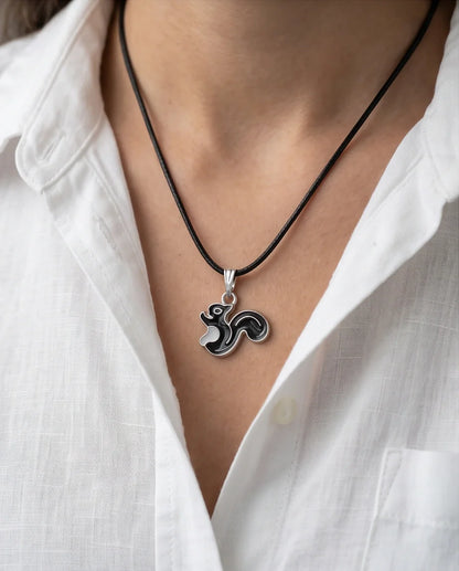 The Onyx Squirrel Pendant