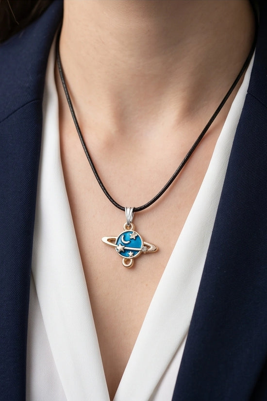 Celestial Galaxy Planet Pendant