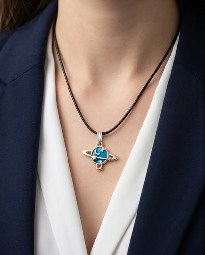 Celestial Galaxy Planet Pendant