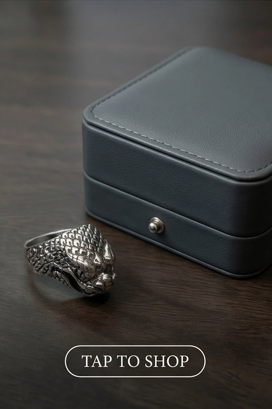 "Serpent’s Legacy" – Premium Viper Statement Ring