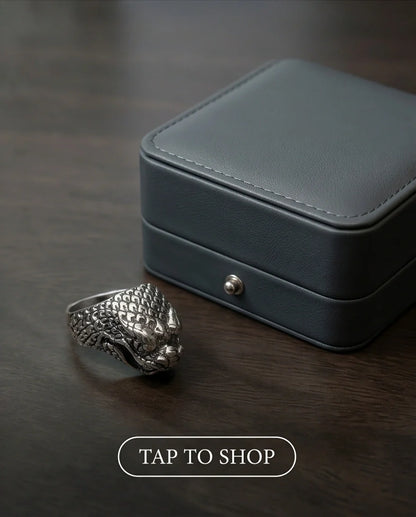 "Serpent’s Legacy" – Premium Viper Statement Ring