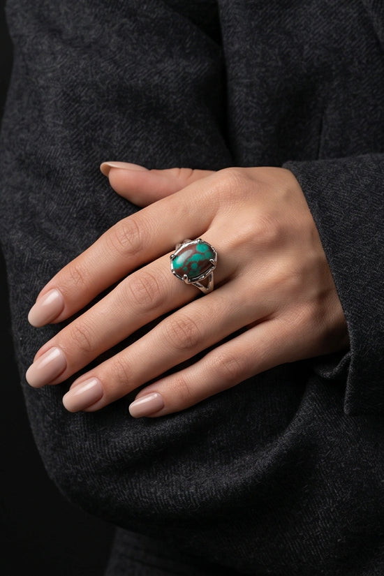 Ocean Matrix Turquoise Statement Ring