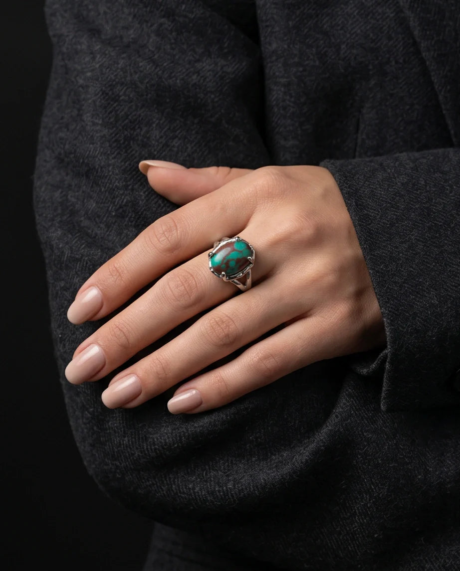 Ocean Matrix Turquoise Statement Ring