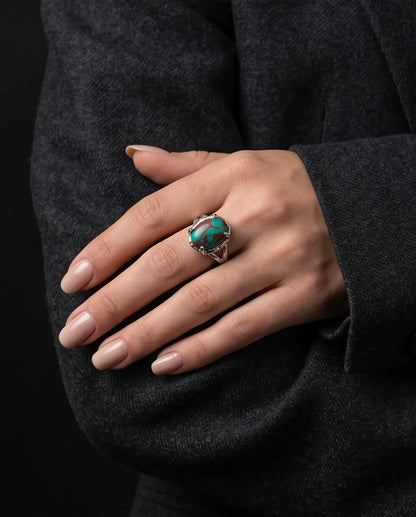 Ocean Matrix Turquoise Statement Ring