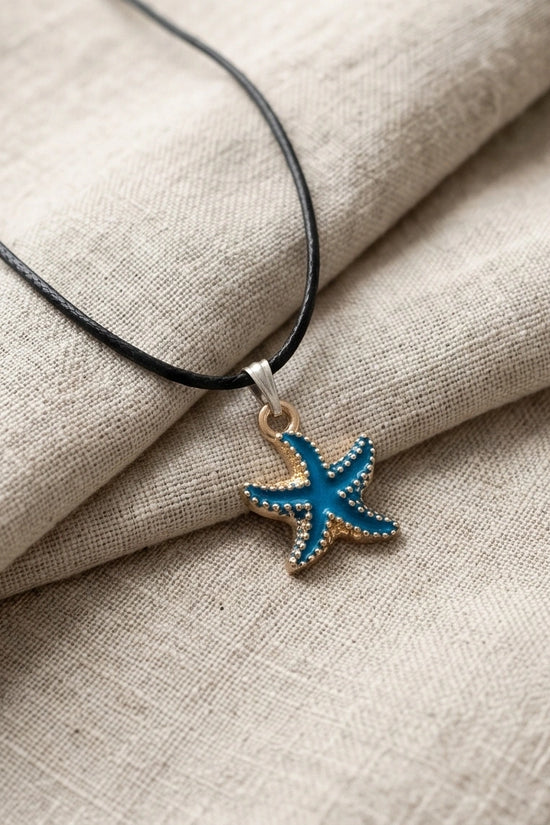 Ocean Blue Starfish Pendant