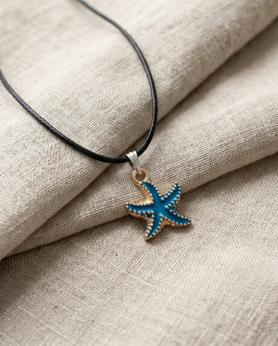 Ocean Blue Starfish Pendant