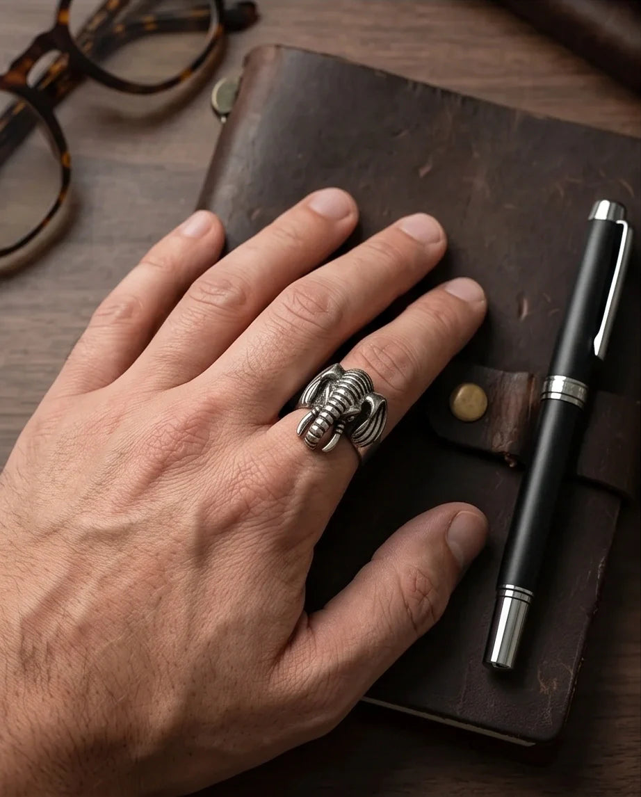 Elephant Totem Ring (often referred to as an Elephant Head Statement Ring).